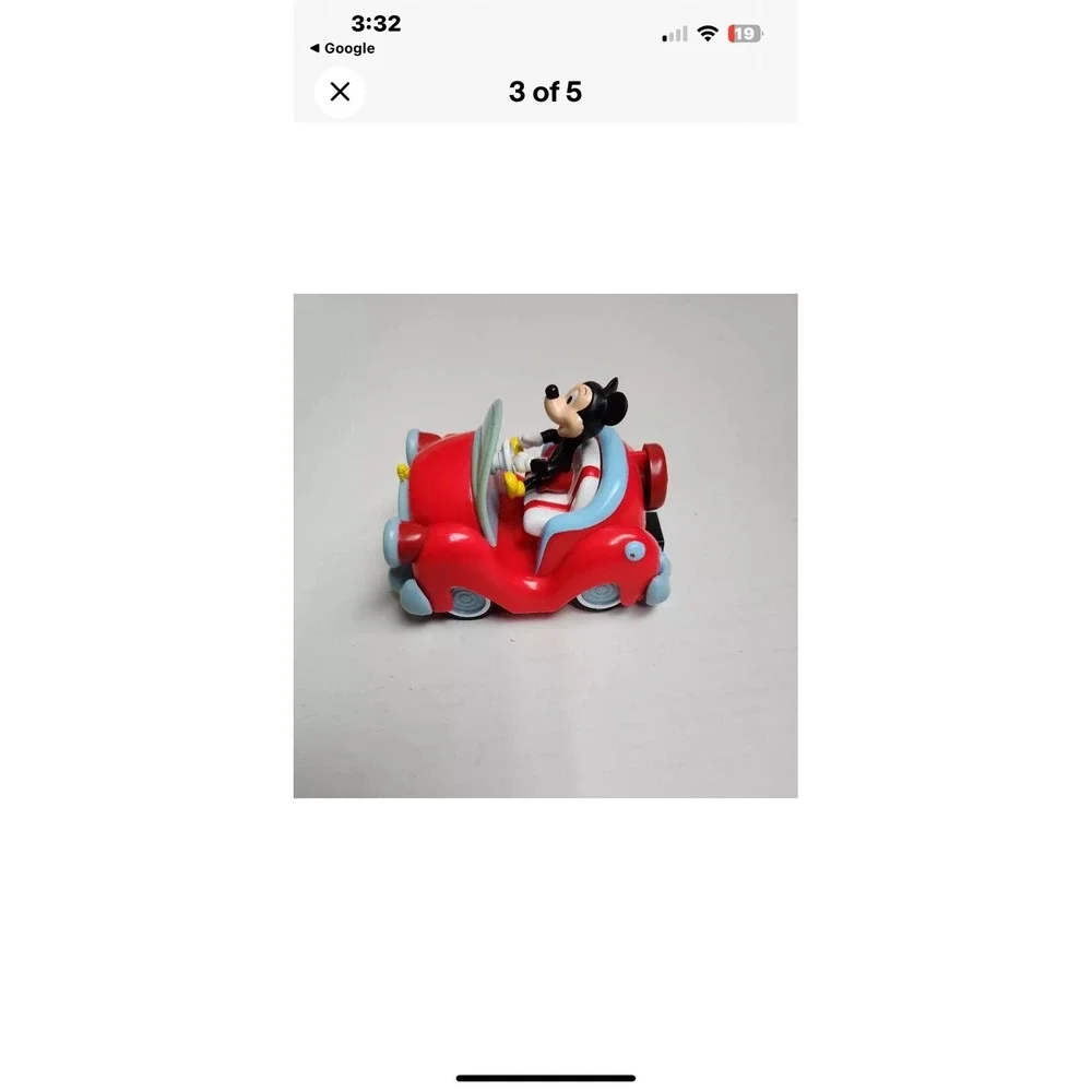 Disney‎ Parks Exclusive Mickey Mouse Friction Style Pull Back Car Toy